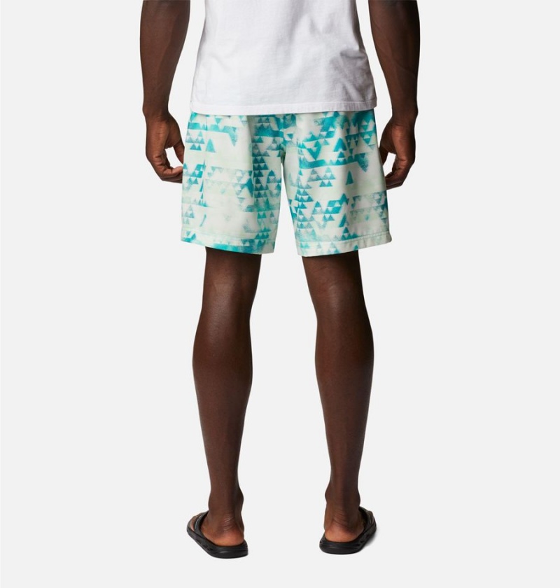 Columbia Summertide Stretch Printed Men's Shorts Turquoise | EVYFCS-169