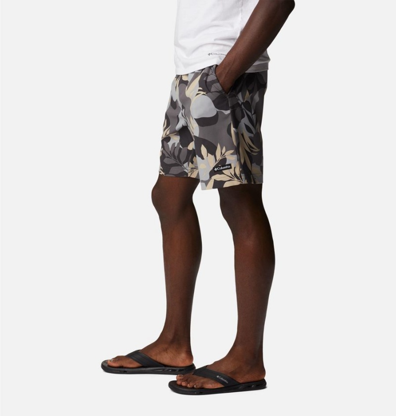 Columbia Summertide Stretch Printed Men's Shorts Grey | CJBXRV-603