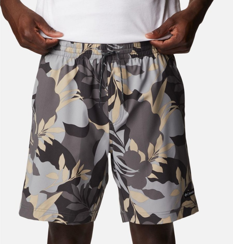 Columbia Summertide Stretch Printed Men's Shorts Grey | CJBXRV-603