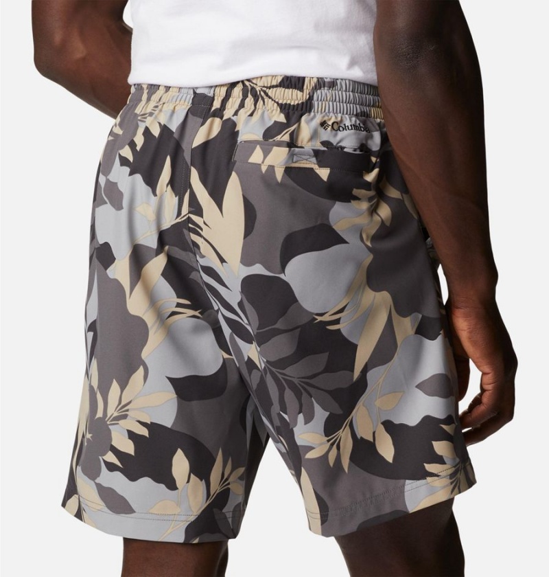 Columbia Summertide Stretch Printed Men's Shorts Grey | CJBXRV-603