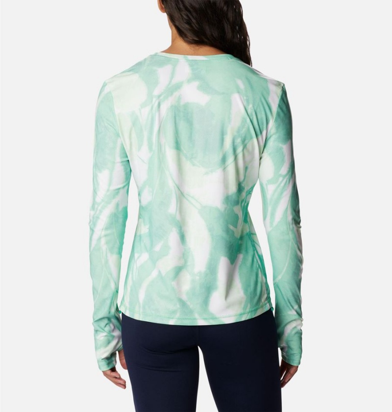 Columbia Sun Deflector Summerdry Long Sleeve Women's T-Shirt Turquoise | GKAEQC-176