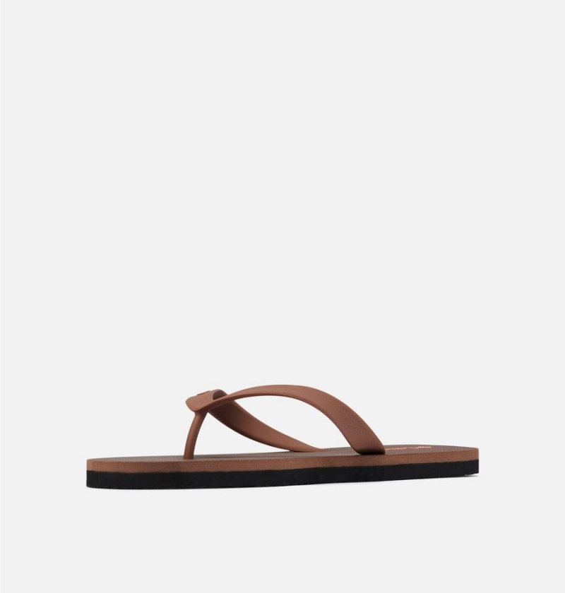 Columbia Sun Trek Flip Flop Men's Sandals Brown | ZQFLGK-968