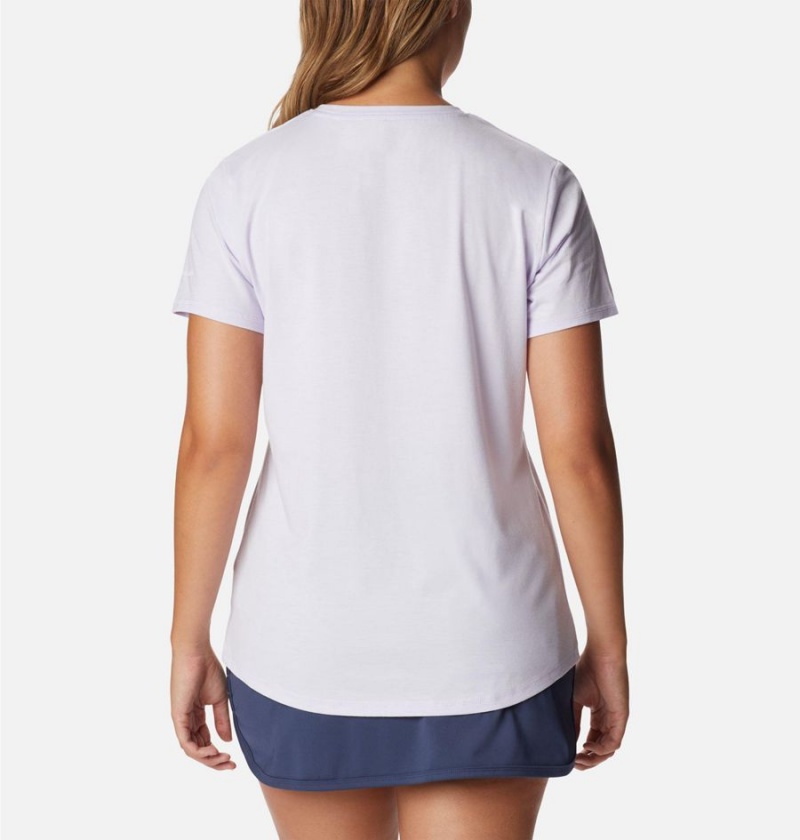Columbia Sun Trek Graphic Women's T-Shirt Purple | QHFKGO-826
