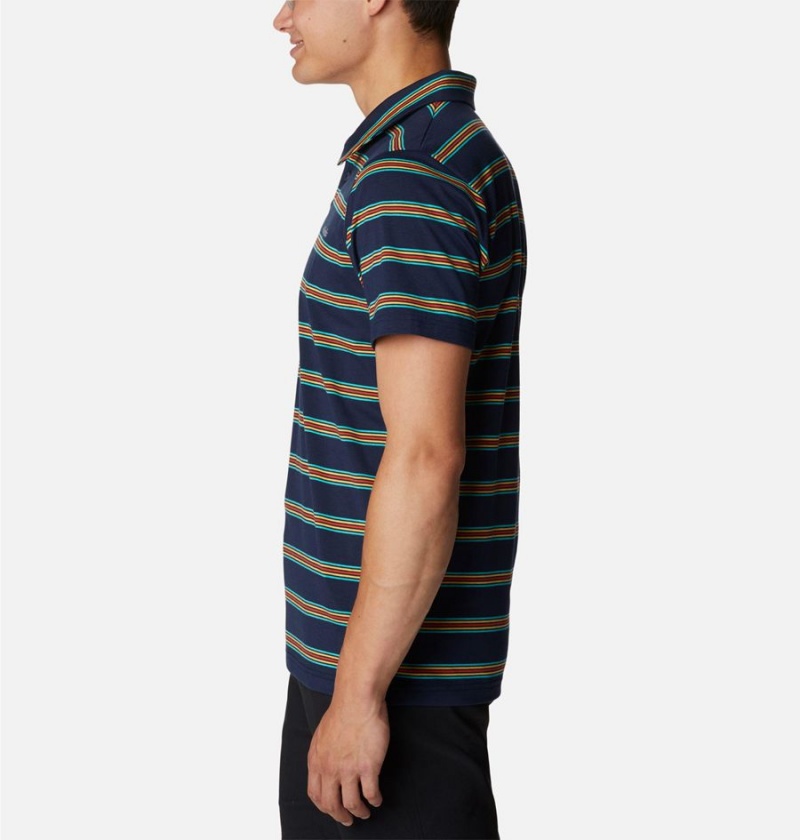 Columbia Sun Trek Men's Polo Shirt Navy | QCNEZO-351