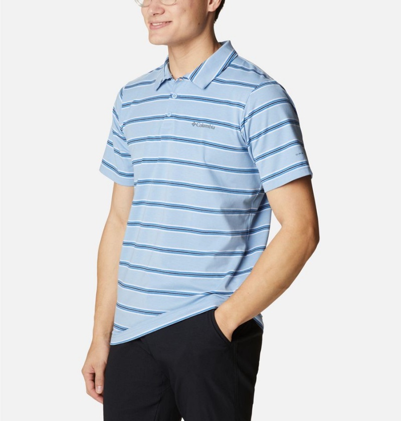 Columbia Sun Trek Men's Polo Shirt Turquoise | NTXAJK-024