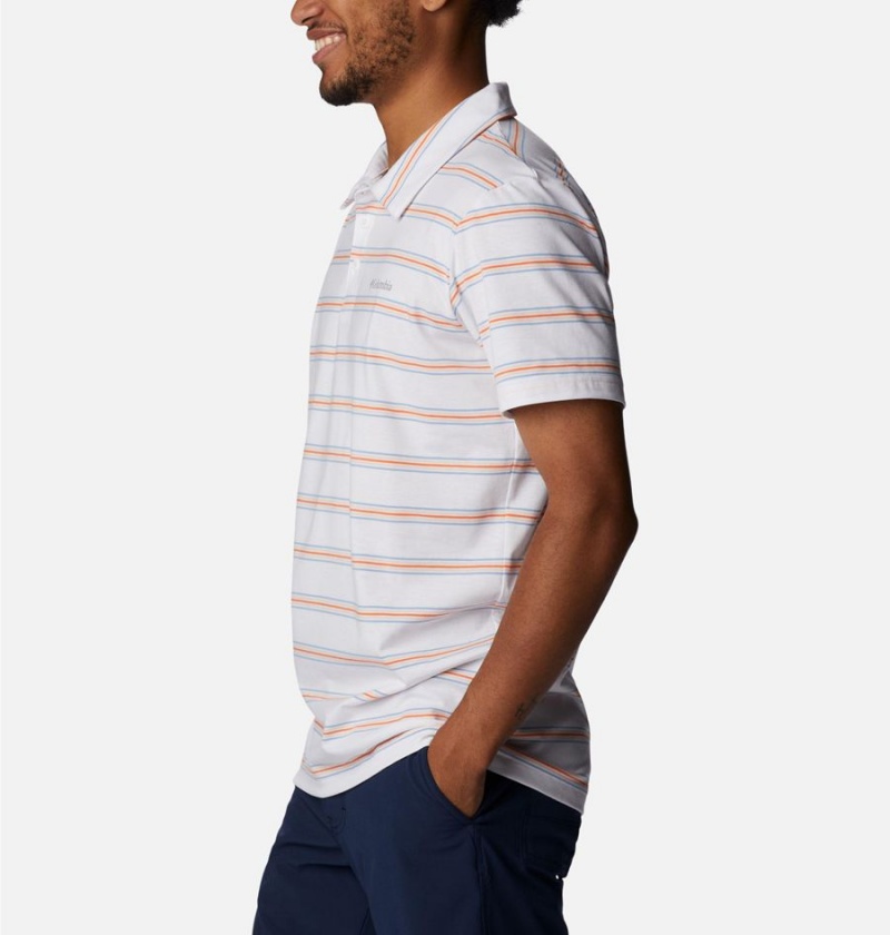 Columbia Sun Trek Men's Polo Shirt White | FCUZIL-648