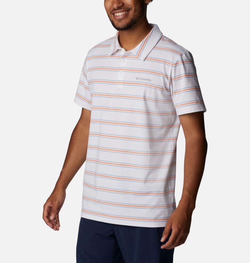 Columbia Sun Trek Men's Polo Shirt White | FCUZIL-648