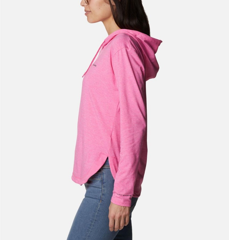 Columbia Sun Trek Pullover Women's Hoodie Pink | TYJFIZ-761