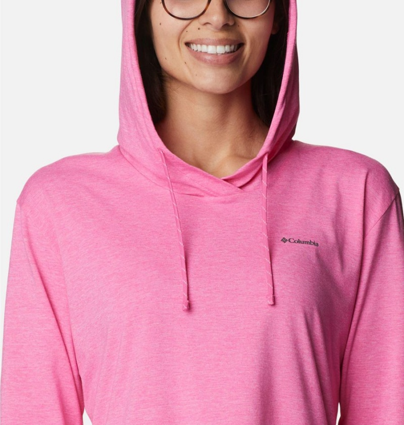 Columbia Sun Trek Pullover Women's Hoodie Pink | TYJFIZ-761