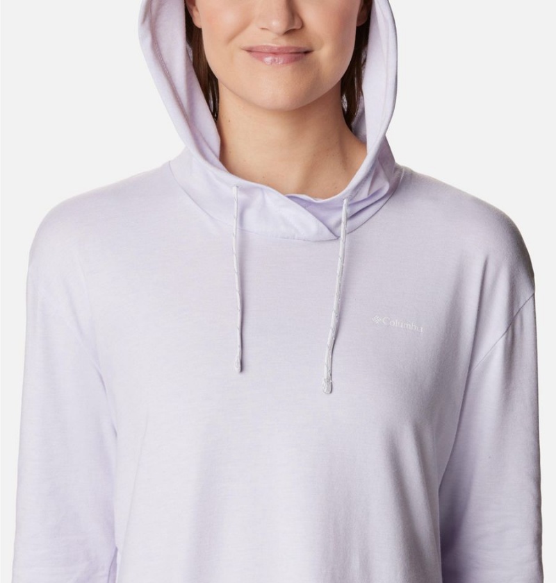 Columbia Sun Trek Pullover Women's Hoodie Purple | DWMTHC-531