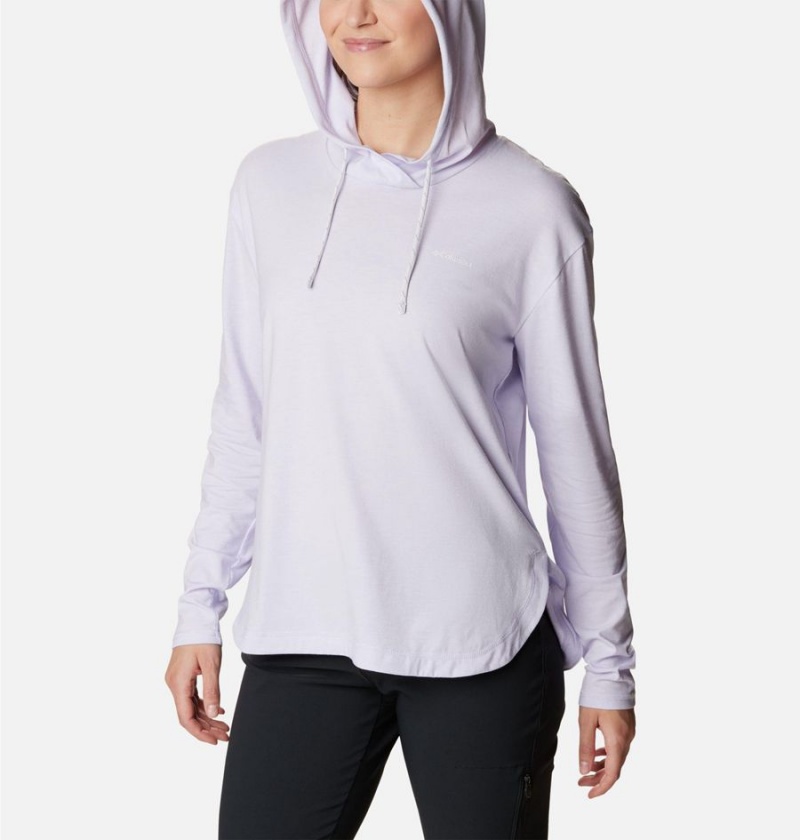 Columbia Sun Trek Pullover Women's Hoodie Purple | DWMTHC-531