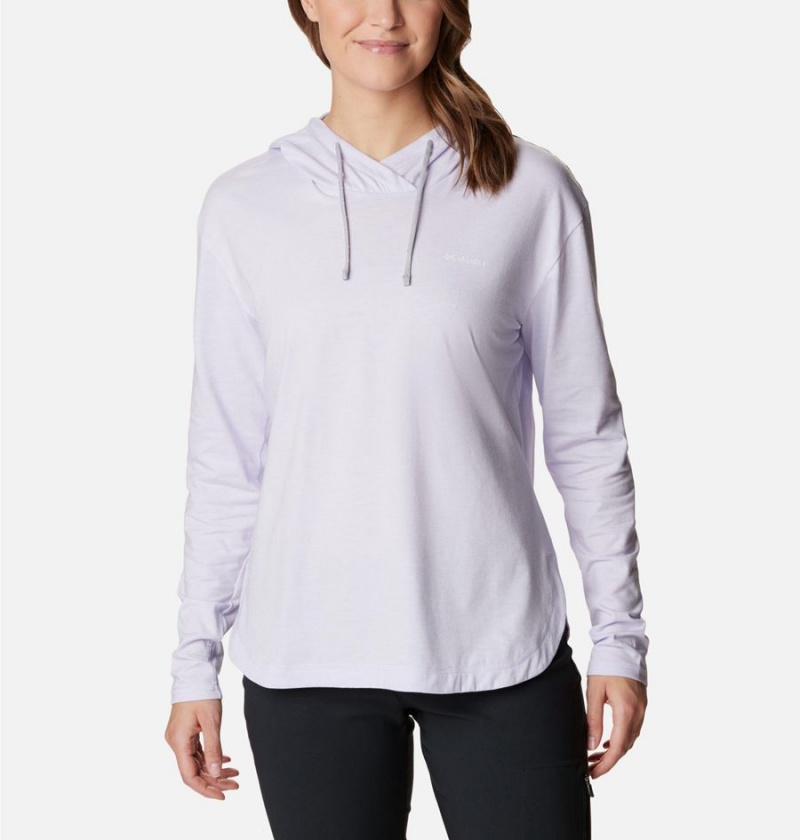 Columbia Sun Trek Pullover Women\'s Hoodie Purple | DWMTHC-531