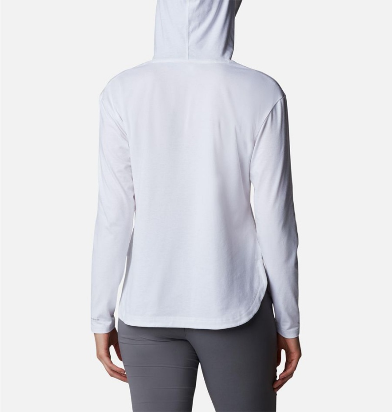 Columbia Sun Trek Pullover Women's Hoodie White | FSQAVW-853