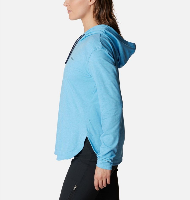 Columbia Sun Trek Pullover Women's Hoodie Blue | XBVNJL-895