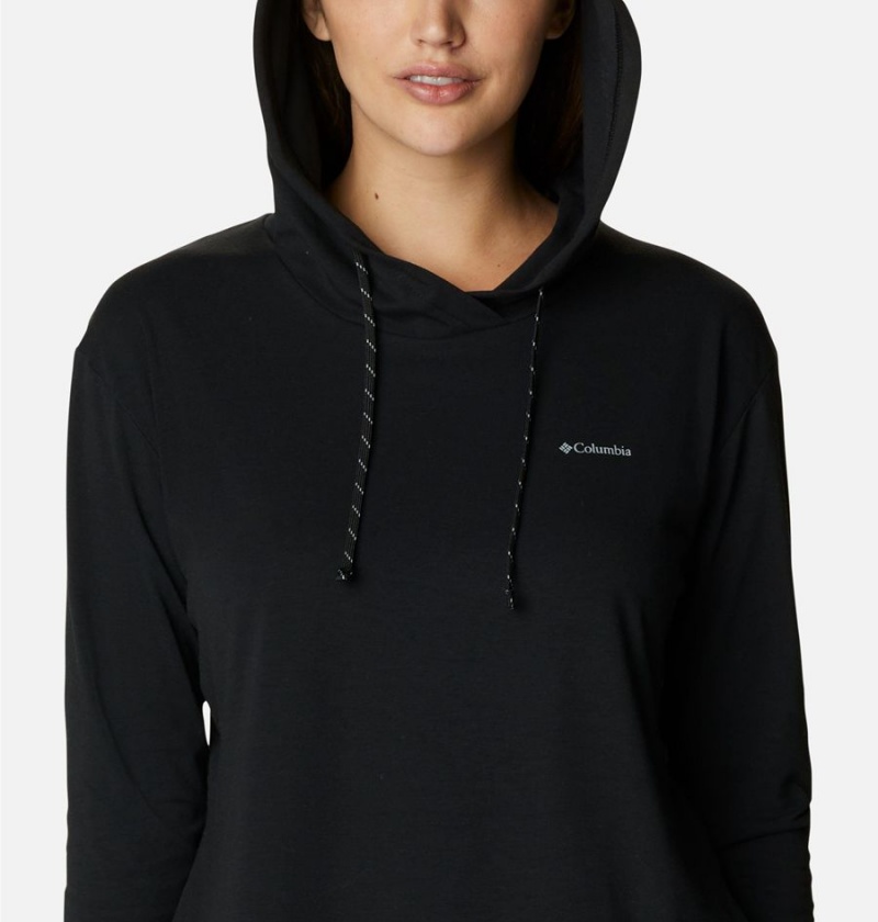 Columbia Sun Trek Pullover Women's Hoodie Black | OAXWHI-716