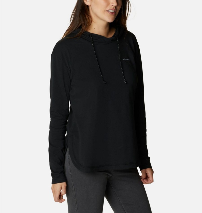 Columbia Sun Trek Pullover Women's Hoodie Black | OAXWHI-716