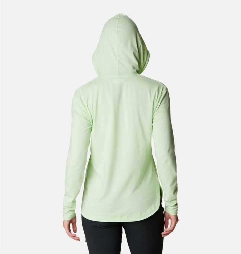Columbia Sun Trek Pullover Women's Hoodie Green | OYHDWA-981