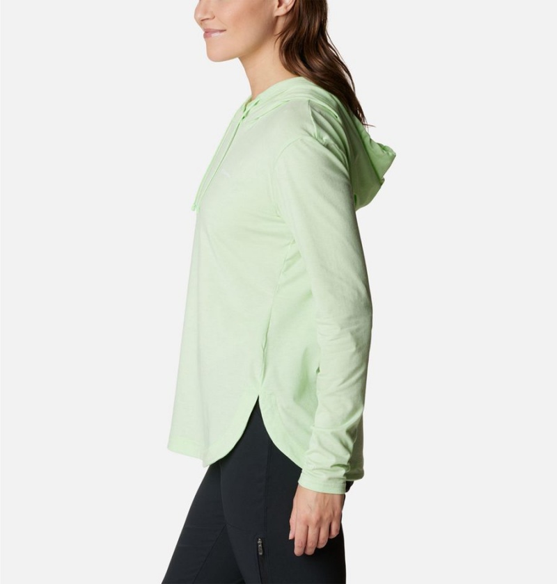 Columbia Sun Trek Pullover Women's Hoodie Green | OYHDWA-981