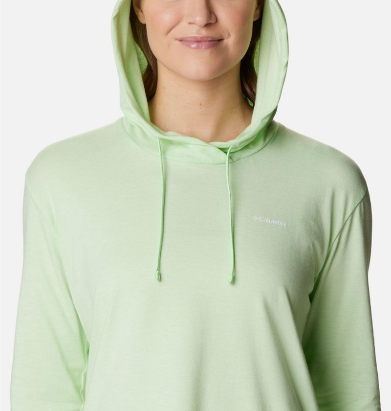 Columbia Sun Trek Pullover Women's Hoodie Green | OYHDWA-981