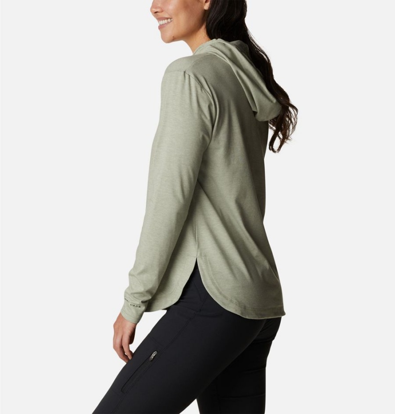 Columbia Sun Trek Pullover Women's Hoodie Green | ZEYWTL-325
