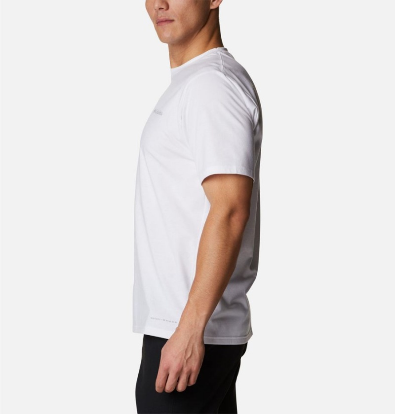 Columbia Sun Trek Short Sleeve Men's T-Shirt White | ZYDUKO-187