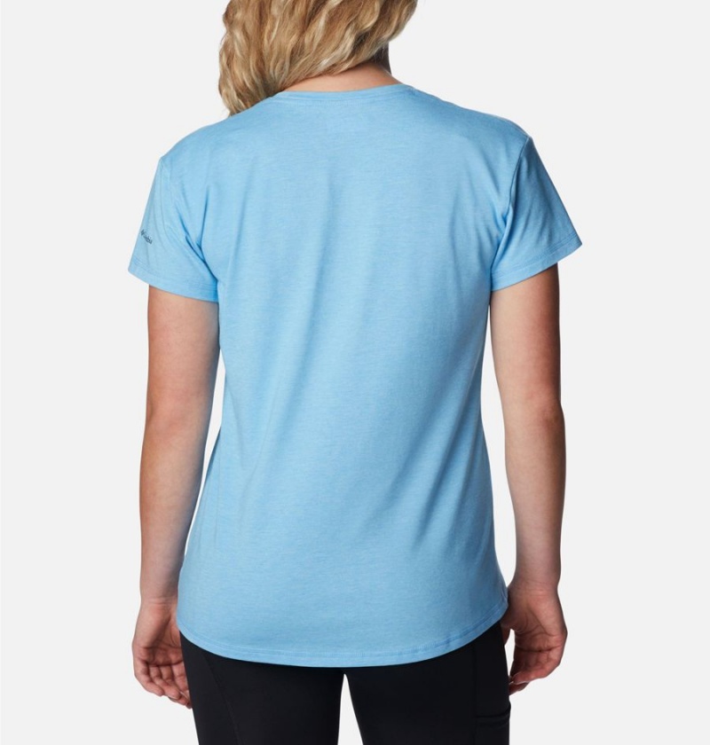 Columbia Sun Trek Women's T-Shirt Blue | LPVTCH-435