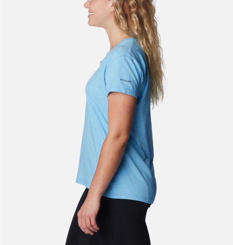 Columbia Sun Trek Women's T-Shirt Blue | LPVTCH-435