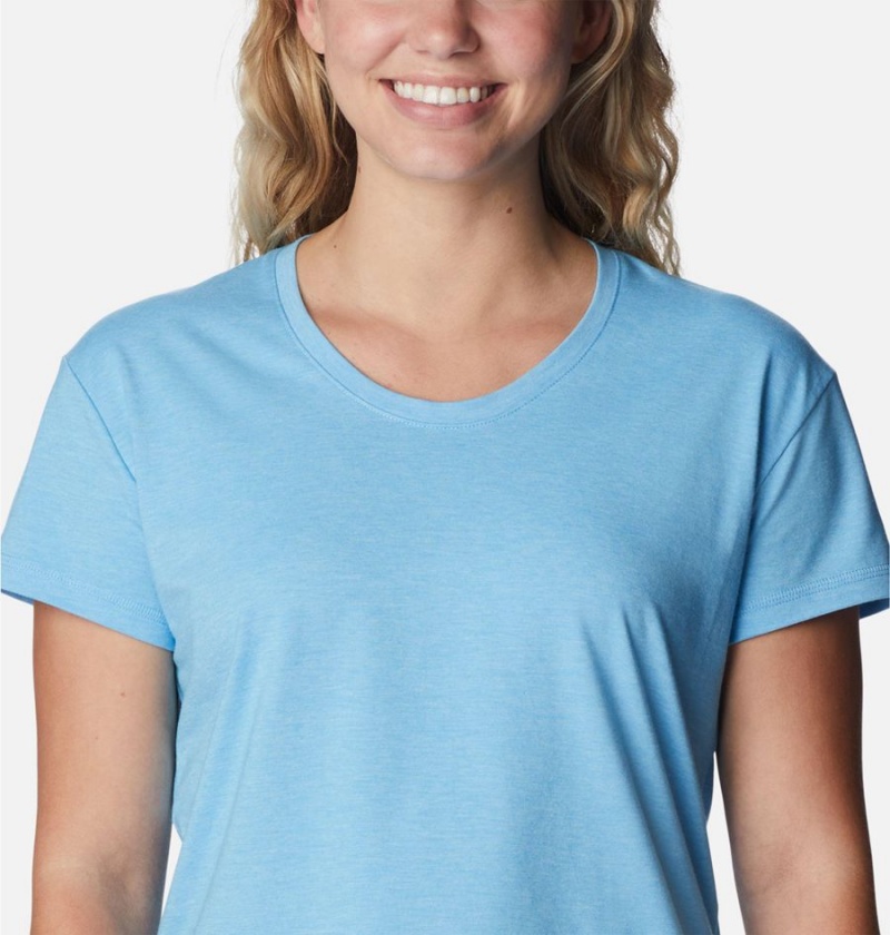 Columbia Sun Trek Women's T-Shirt Blue | LPVTCH-435