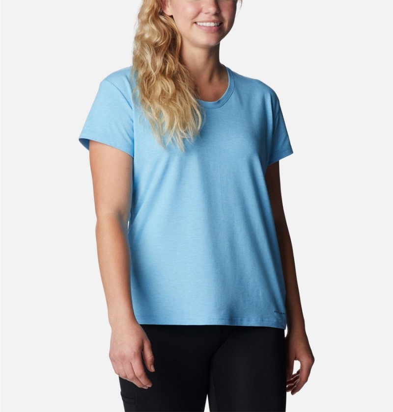 Columbia Sun Trek Women's T-Shirt Blue | LPVTCH-435