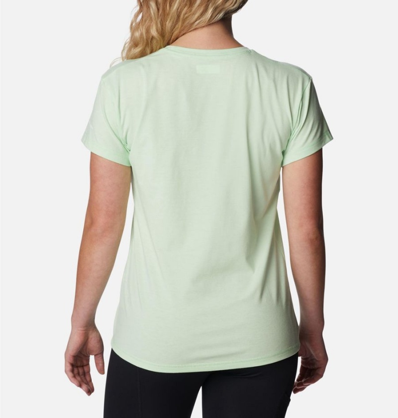 Columbia Sun Trek Women's T-Shirt Green | PRSTKJ-965