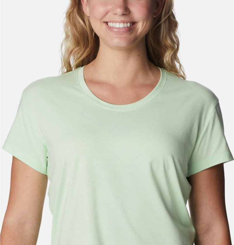 Columbia Sun Trek Women's T-Shirt Green | PRSTKJ-965