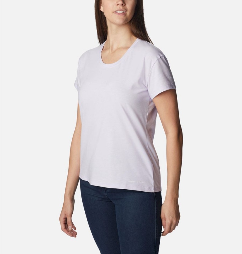 Columbia Sun Trek Women's T-Shirt Purple | UHTJIM-675