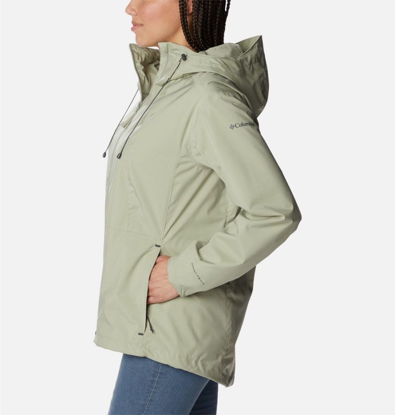 Columbia Sunrise Ridge Women's Rain Jacket Green | HZNIJQ-837