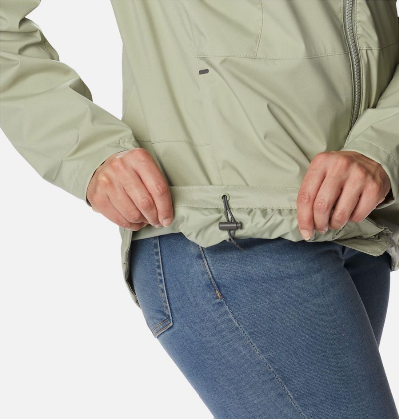 Columbia Sunrise Ridge Women's Rain Jacket Green | HZNIJQ-837