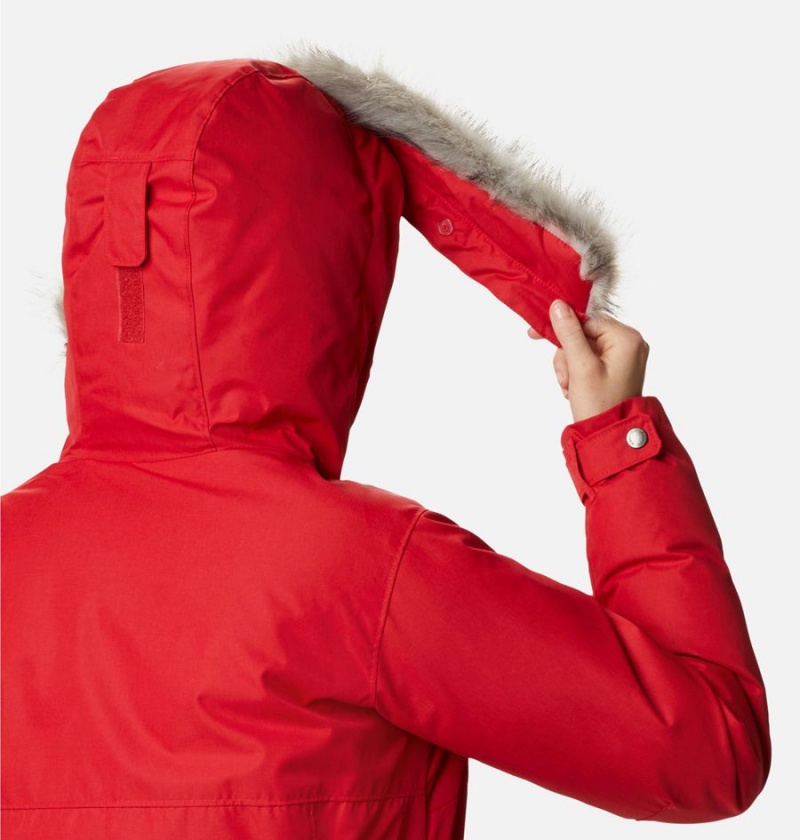 Columbia Suttle Mountain Long Insulated Women's Coats Red | ZXVCHT-936