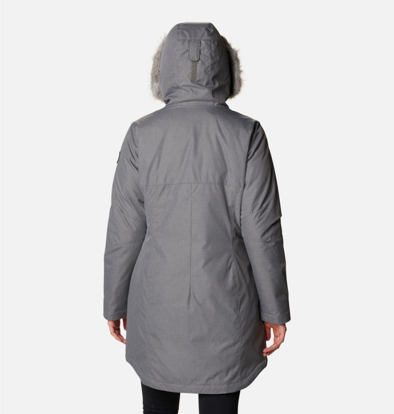 Columbia Suttle Mountain Long Insulated Women's Coats Grey | YBTSGP-850