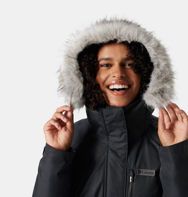 Columbia Suttle Mountain Long Insulated Women's Coats Black | RHKSVG-570