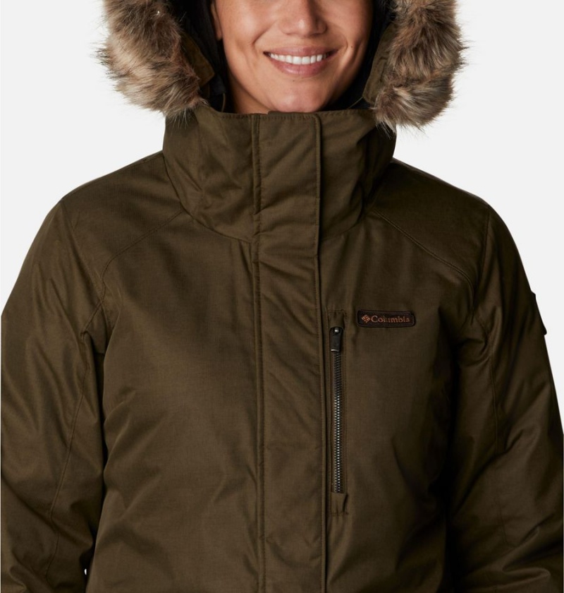 Columbia Suttle Mountain Long Insulated Women's Coats Olive | QAFNDI-183