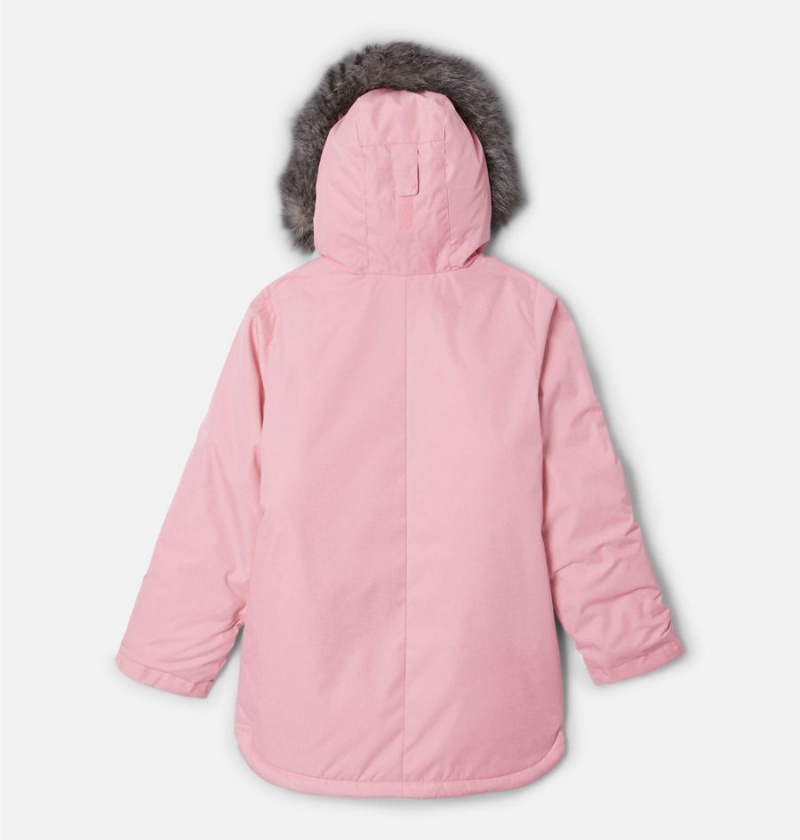 Columbia Suttle Mountain Long Insulated Kids' Jacket Pink | MZQFJO-540