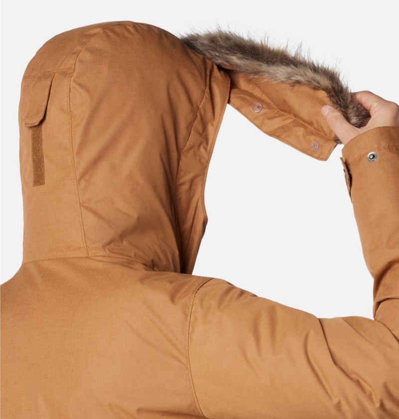 Columbia Suttle Mountain Long Insulated Women's Coats Brown | DKRASG-021