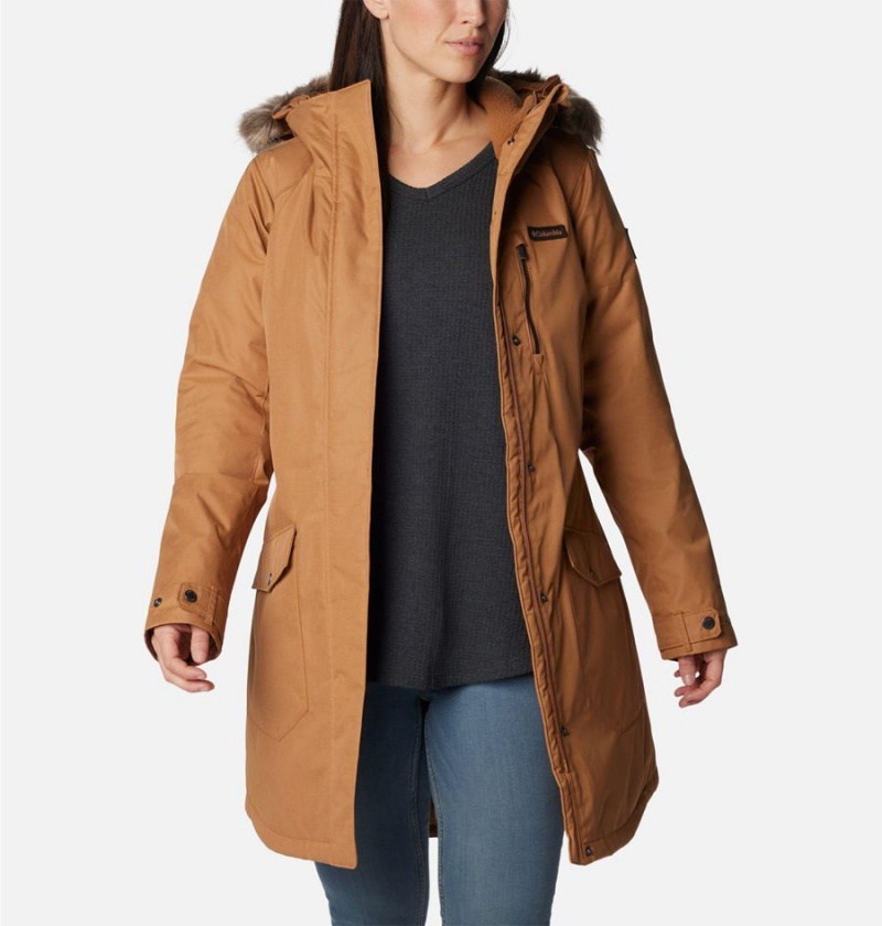 Columbia Suttle Mountain Long Insulated Women's Coats Brown | DKRASG-021