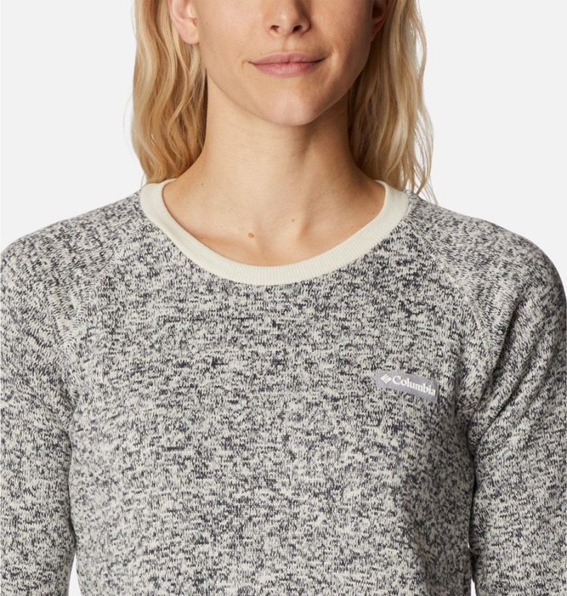 Columbia Sweater Weather Fleece Crew Women's Pullover Grey | NUPZXK-234