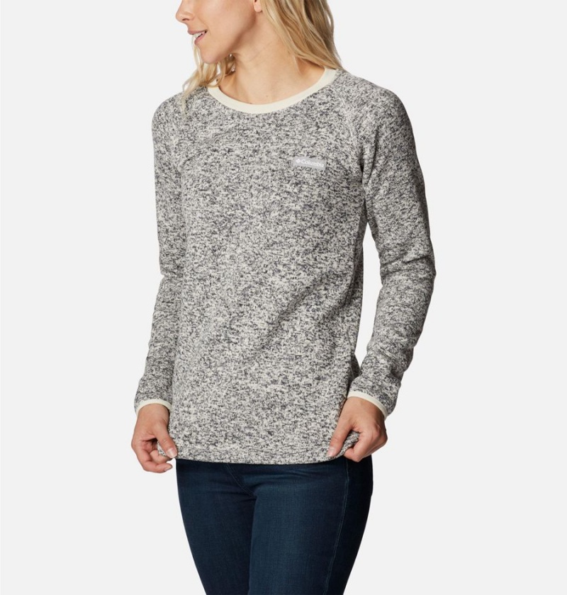 Columbia Sweater Weather Fleece Crew Women's Pullover Grey | NUPZXK-234