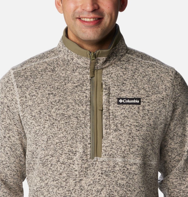 Columbia Sweater Weather Fleece Half Zip Men's Pullover Grey | UDVCRX-734