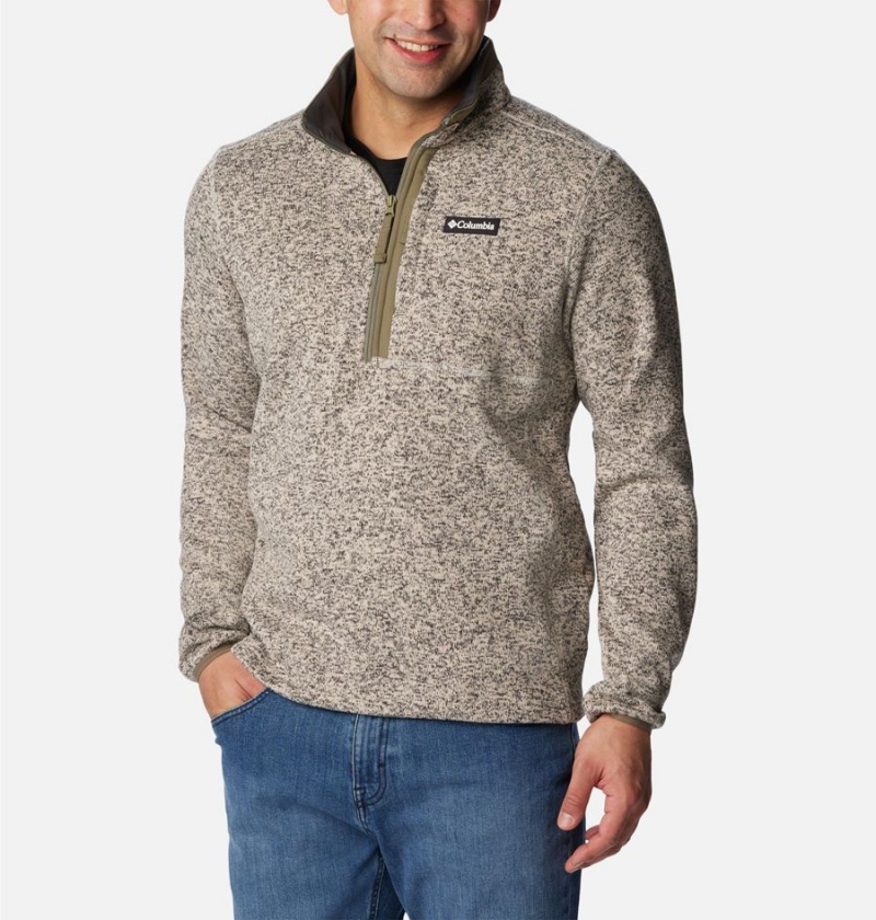 Columbia Sweater Weather Fleece Half Zip Men's Pullover Grey | UDVCRX-734