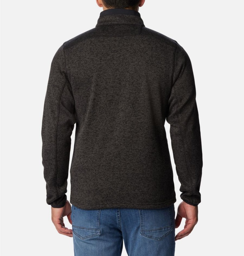 Columbia Sweater Weather Fleece Half Zip Men's Pullover Black | FMIYRA-941
