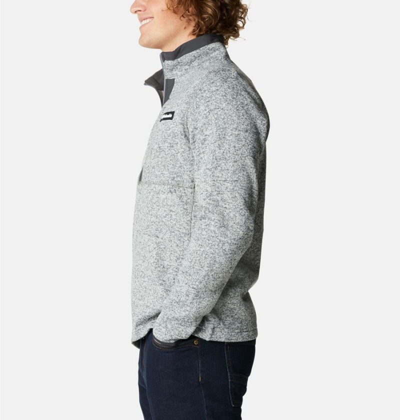 Columbia Sweater Weather Fleece Half Zip Men's Pullover Grey | DBWIHU-597