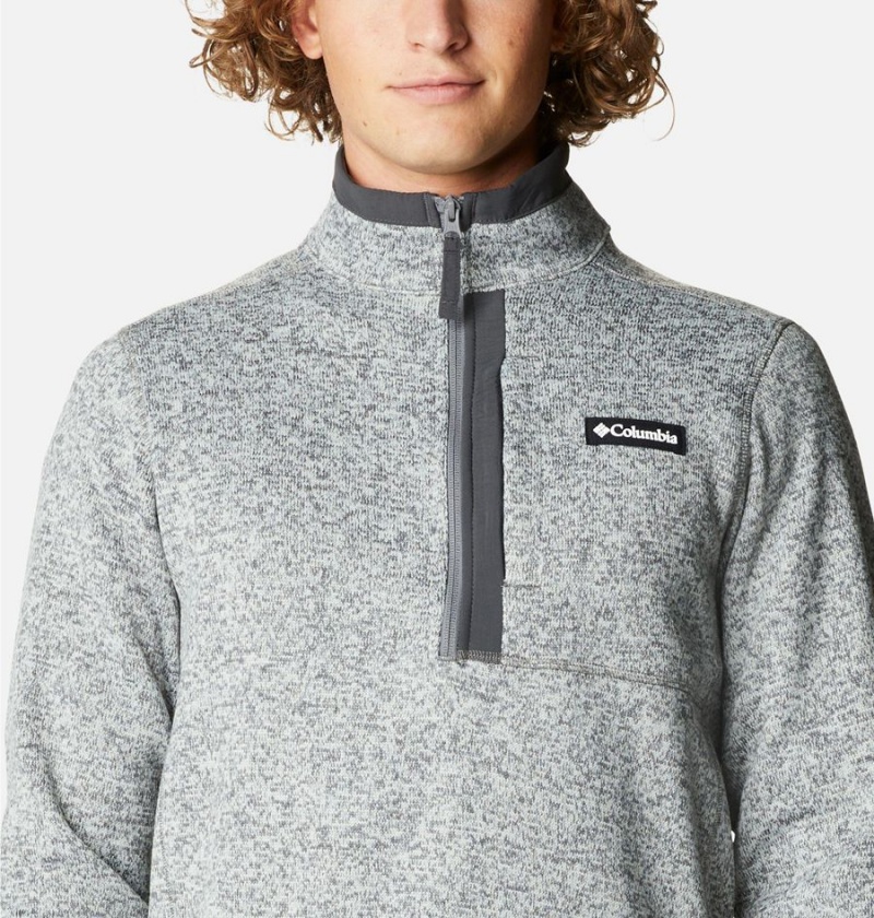 Columbia Sweater Weather Fleece Half Zip Men's Pullover Grey | DBWIHU-597