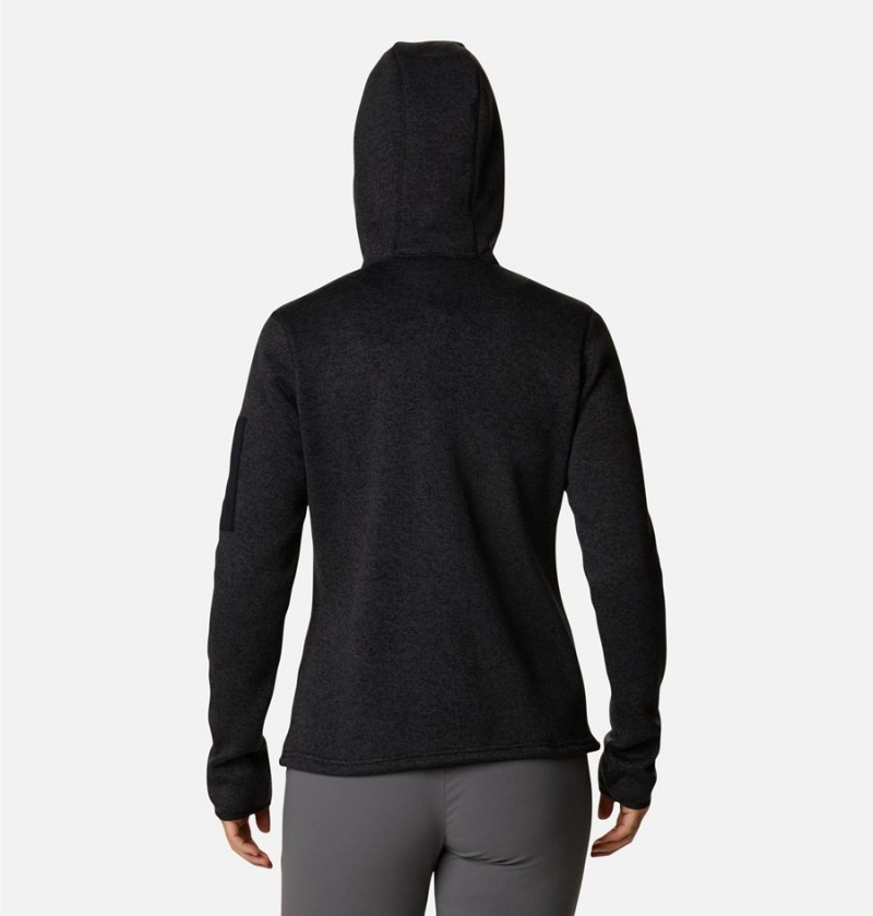 Columbia Sweater Weather Fleece Pullover Women's Hoodie Black | WOIXUR-824