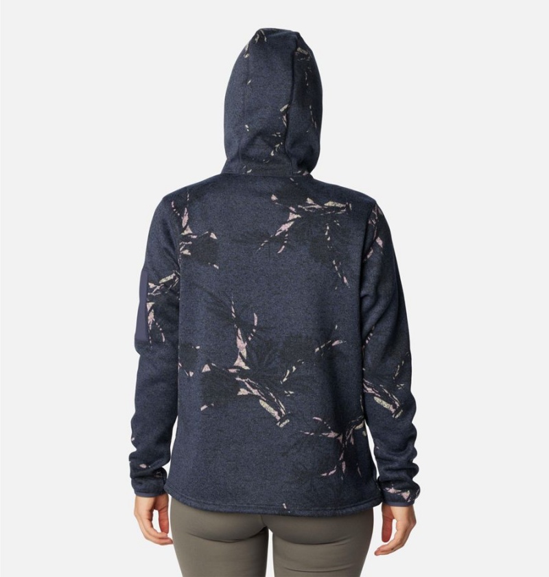 Columbia Sweater Weather Fleece Pullover Women's Hoodie Navy | AOSVLQ-591